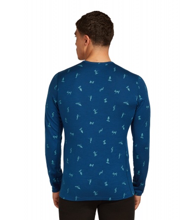 Icebreaker M's 200 Oasis LS Crewe Ski Day