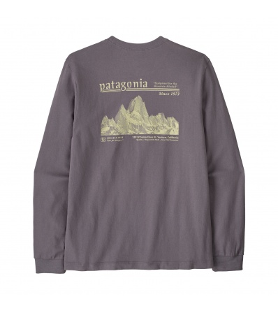 Блуза Patagonia Long-sleeved Midweight Hut Tripper Skyline T- Shirt M's