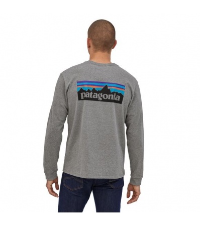 Bluse Patagonia Long-Sleeved P-6 Logo Responsibili-Tee M's